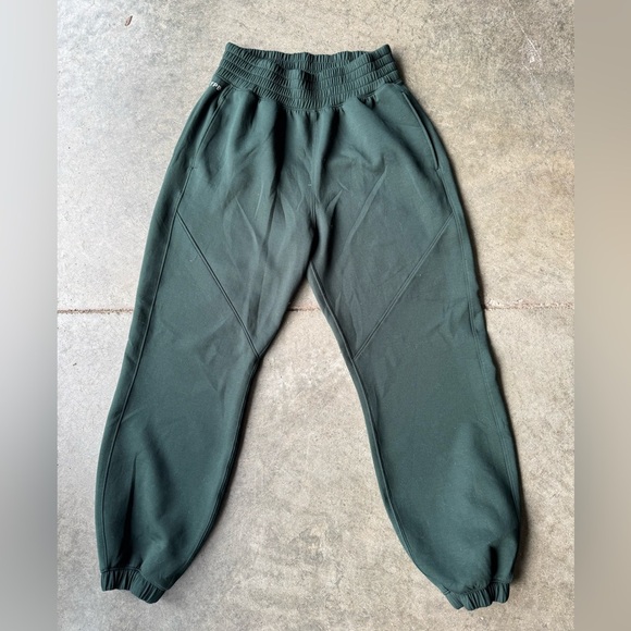 Abercrombie Green Sweatpants with Elastic Waistband - Picture 1 of 4